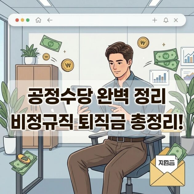 비정규직 퇴직금(공정수당) 신청방법,제도소개