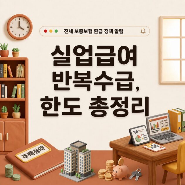 실업급여 반복수급, 한도 총정리