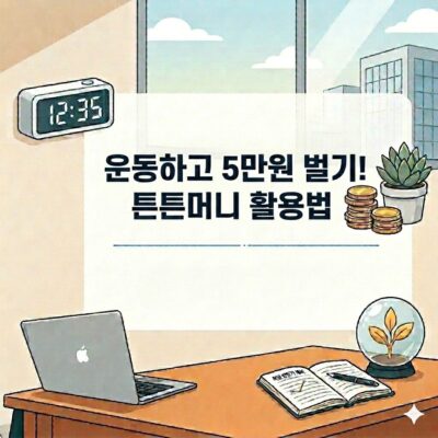 운동하면 5만원이 되는 튼튼머니 미리 알았더라면