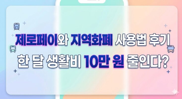 제로페이와 지역화폐 사용법 후기 한 달 생활비 10만 원 줄인다?