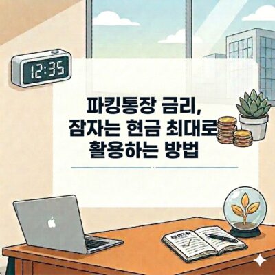 파킹통장 금리 비교로 잠자는 현금 최대 활용하기