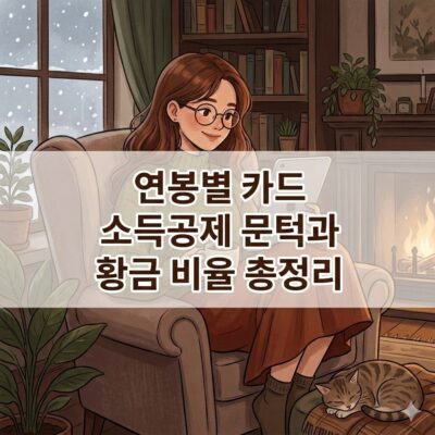 연봉별 연말정산 카드 소득공제 문턱과 황금 비율은?