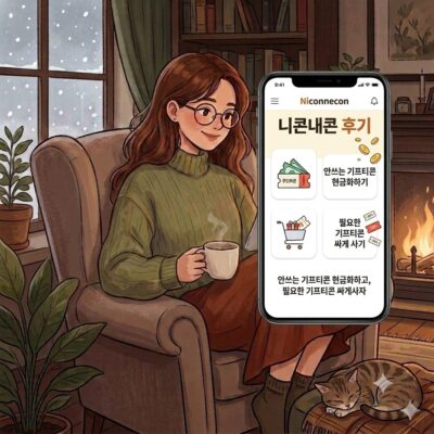 니콘내콘 후기: 안쓰는 기프티콘 현금화하고, 필요한 기프티콘 싸게사자