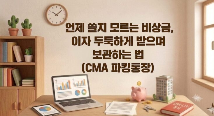 꼭 필요한 비상금으로 이자 두둑하게 받는 방법 - CMA 파킹통장