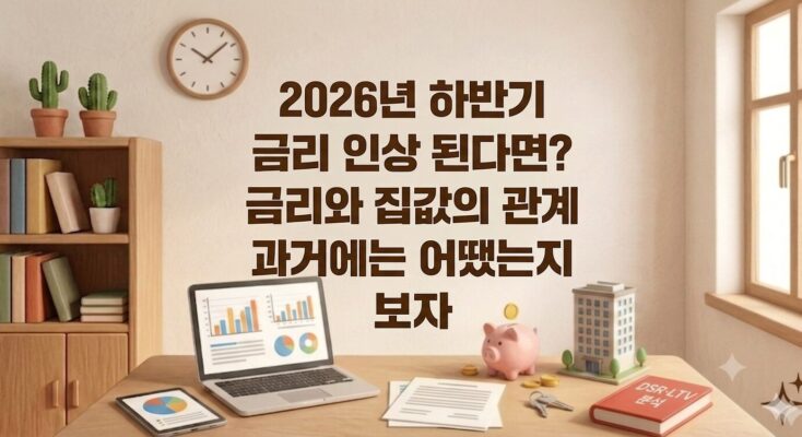 2026년 하반기 금리 인상 된다면: 금리와 집값의 관계 과거에는?