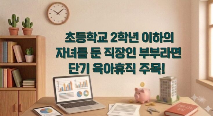 초등학교 2학년 이하의 자녀를 둔 직장인 부부라면 단기 육아휴직 주목하세요