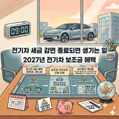 전기차 세금 감면 종료되면 생기는 일 2027년 전기차 보조금 혜택